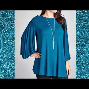 Plus Bell sleeve Tunic